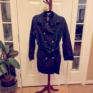 OLD NAVY SHORT TRENCH COAT NAVY BLUE SIZE L